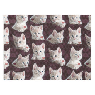 Nappe Motif de visages de chat de Kitty avec l'image de