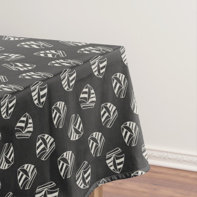 Nappe Motif de voilier dessiné par craie (In Situ)