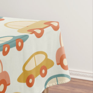 Nappe Motif de voitures multicolores vintages