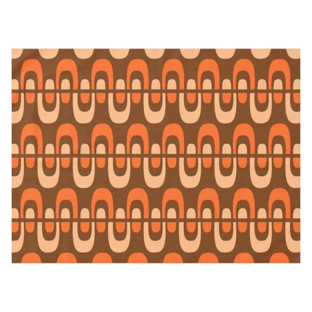 Nappe Motif de Zipper atomique moderne du milieu du sièc (Devant (Horizontal))