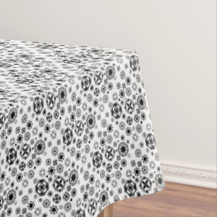 Nappe Motif décoratif arabesque noir blanc mignon