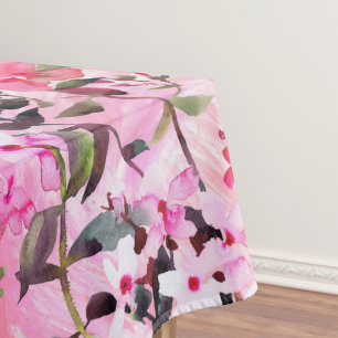 Nappe Motif décoratif floral à l'aquarelle élégant
