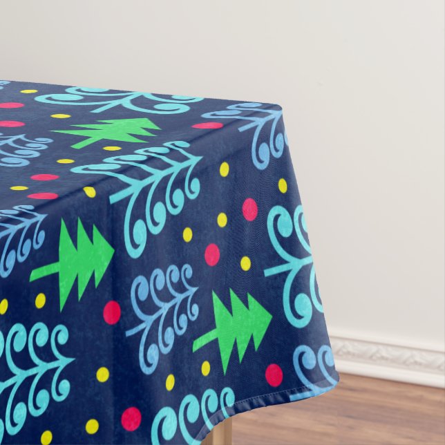 Nappe Motif des arbres de Noël (In Situ)