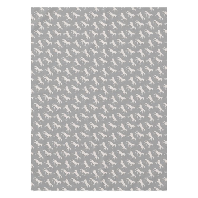 Nappe Motif des Chevaux de Galloping Gray (Devant)