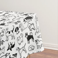 Motif des chiens noirs et blancs| Cute Canine Love