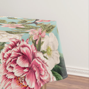 Nappe Motif des fleurs du jardin botanique Vintage 