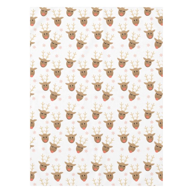 Nappe Motif des flocons de neige de Noël (Devant)