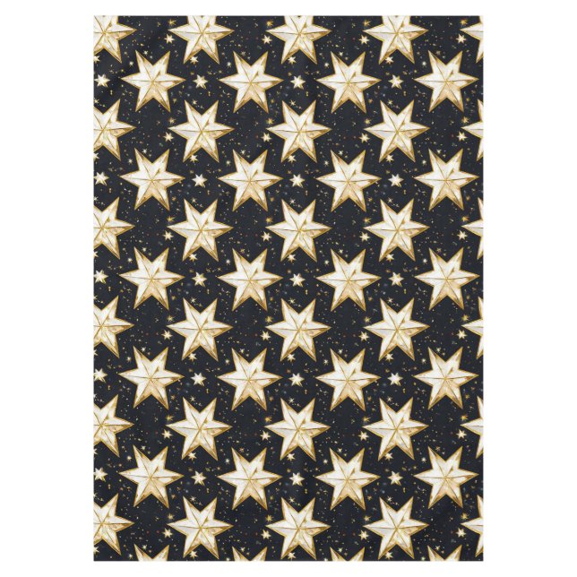 Nappe Motif d'étoiles dorées (Devant)