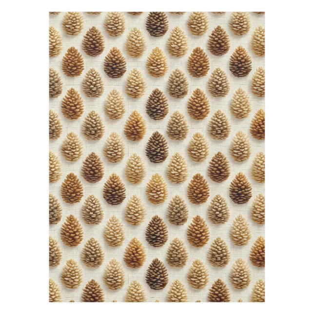 Nappe Motif d'hiver classique Pinecone (Devant)