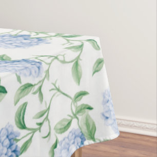 Nappe Motif d'hortensia bleu aquarelle botanique floral