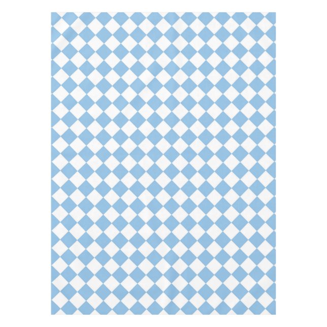 Nappe Motif diamant bleu blanc Checker (Devant)