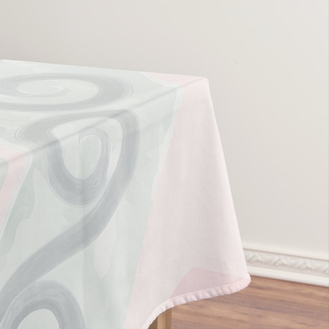 Nappe Motif diamant pastel vert et rose (In Situ)