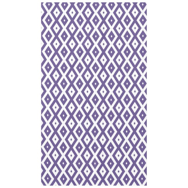 Nappe Motif diamant ultra violet et blanc (Devant)