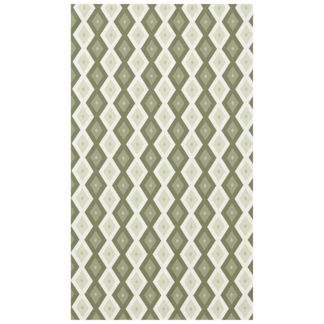 Nappe Motif diamant vert olive (Devant)