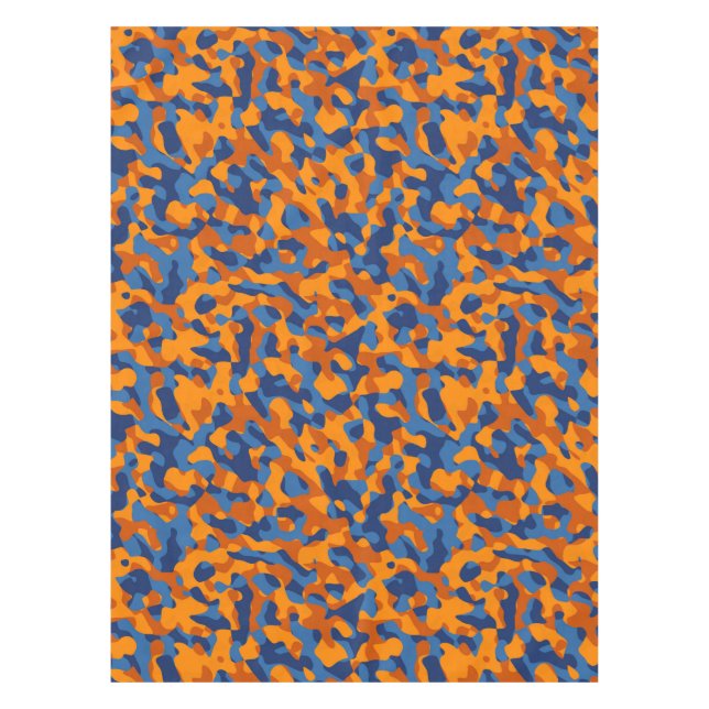 Nappe Motif d'impression du camouflage bleu orange (Devant)