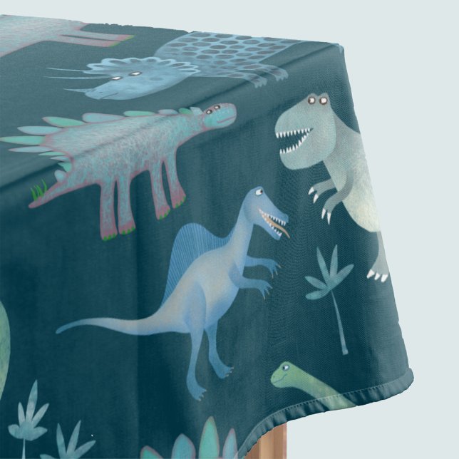 Nappe Motif Dinosaure vert foncé (Créateur téléchargé)