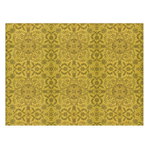 Nappe Motif doré jaune vigne sans couture de William Mor