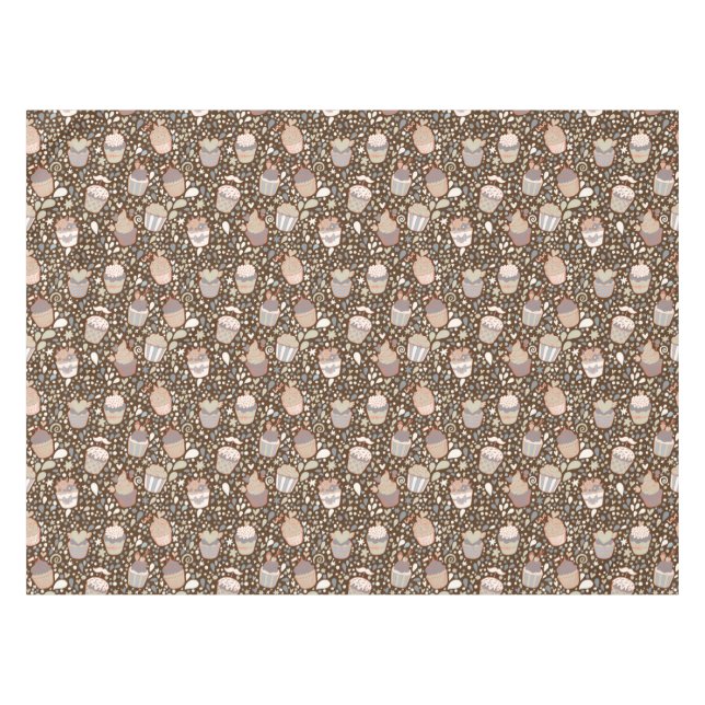 Nappe Motif doux fait de petits gâteaux savoureux (Devant (Horizontal))