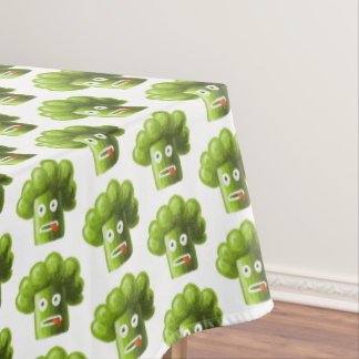 Nappe Motif drôle de brocoli de bande dessinée