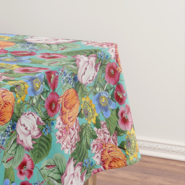 Nappe Motif du jardin des fleurs printanières (In Situ)