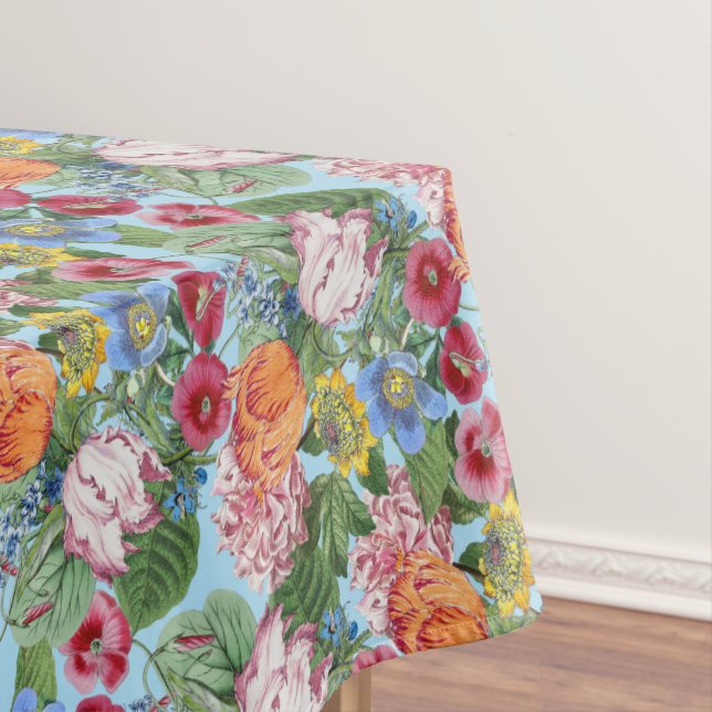 Nappe Motif du jardin des fleurs printanières (In Situ)