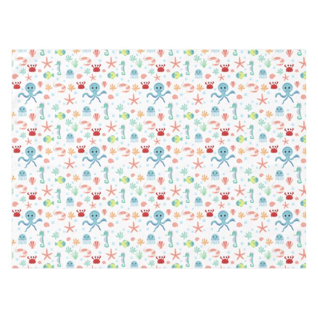 Nappe Motif du monde marin (Devant (Horizontal))