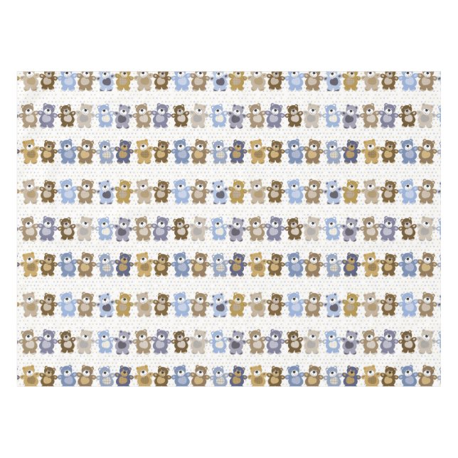 Nappe motif d'un ours de nounours de jouet (Devant (Horizontal))