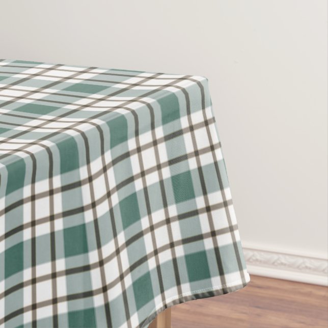 Nappe motif écossais vert à damiers clair (In Situ)