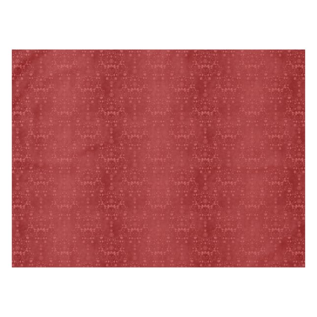 Nappe Motif élégant damassé rouge profond (Devant (Horizontal))