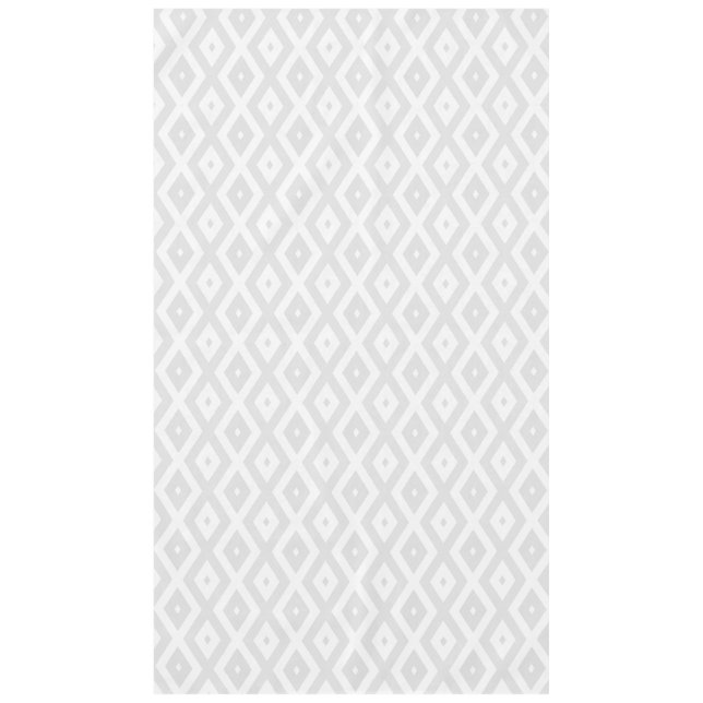 Nappe Motif en diamant gris clair et blanc (Devant)