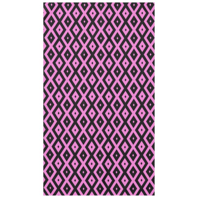 Nappe Motif en diamant rose et noir (Devant)