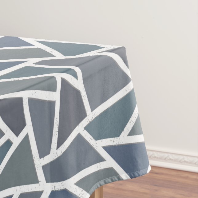 Nappe Motif en mosaïque gris bleu (In Situ)