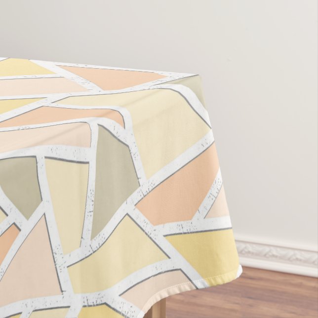 Nappe Motif en mosaïque jaune citron (In Situ)