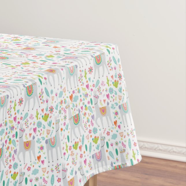 Nappe Motif en pastel mignon de lama (In Situ)