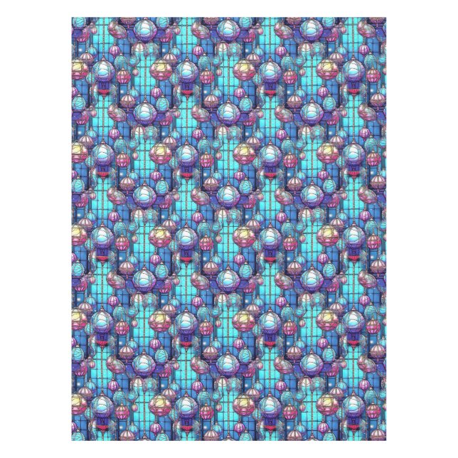 Nappe Motif en verre de Noël (Devant)