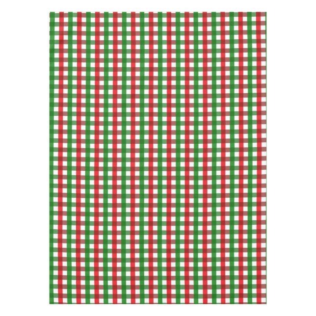 Nappe Motif En vichy rouge et vert (Devant)