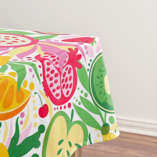 Nappe Motif estival aquarelle de fruits tropicaux (In Situ)
