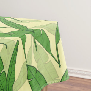 Nappe motif feuille de bananes
