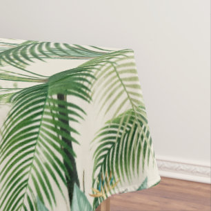 Nappe Motif Feuille de palme de feuillage tropical