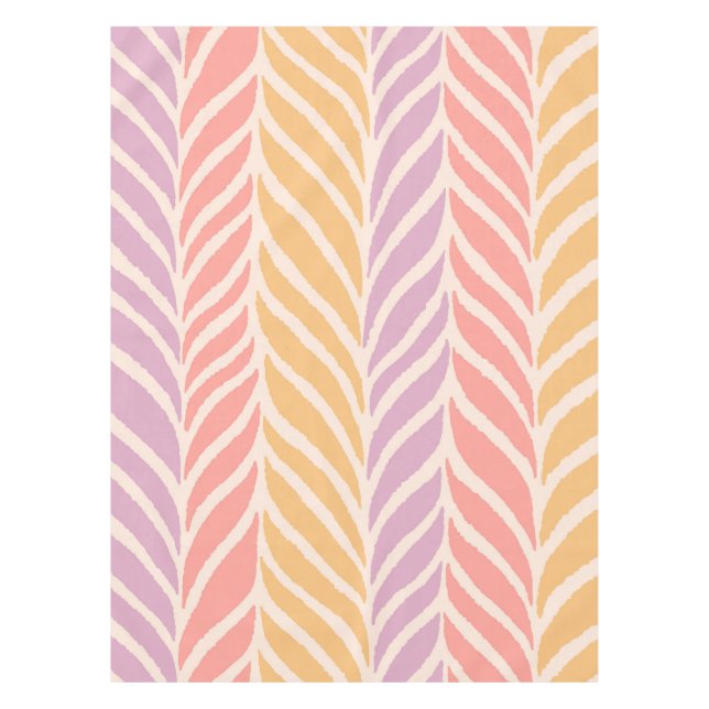 Nappe Motif Feuille Palm coloré (Devant)