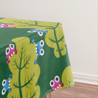 Nappe Motif Feuille vert mignon