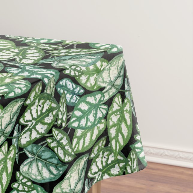 Nappe Motif Feuille vert tropical (In Situ)