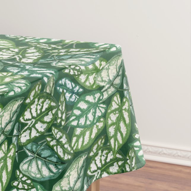 Nappe Motif Feuille vert tropical (In Situ)