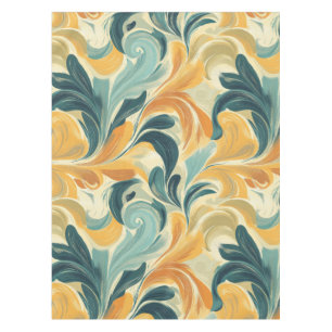 Nappe Motif feuille vintage inspiré par Paisley (1)
