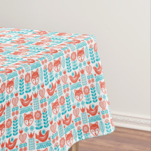 Nappe Motif finlandais d'art populaire de Fox et