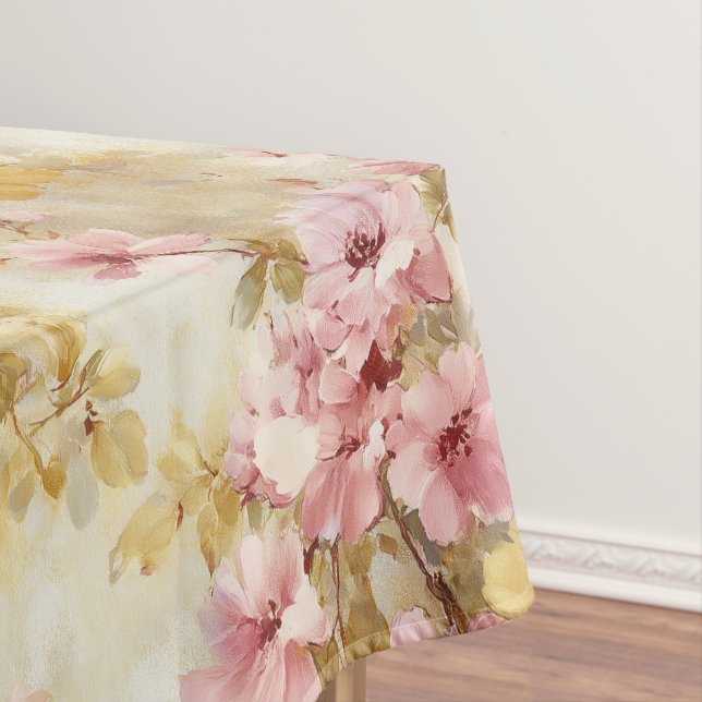 Nappe Motif floral à l'aquarelle vintage (In Situ)