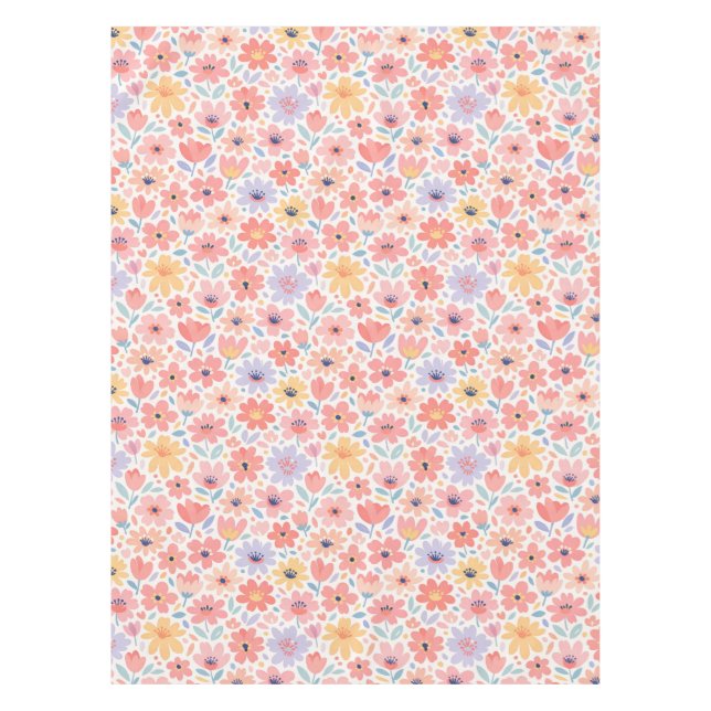 Nappe Motif floral abstrait moderne (Devant)