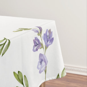 Nappe Motif floral aquarelle de fleurs sauvages de lavan