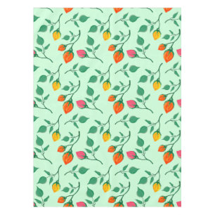 Nappe Motif floral avec fleurs roses colorées