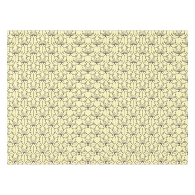 Nappe Motif floral crème (Devant (Horizontal))